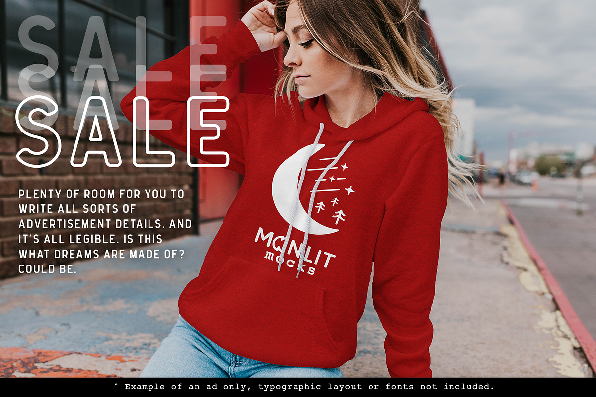 Sweatshirt Hoodie Mockup Bundle, a Hoody Mockup by Moonlit Mocks (Photo 5 of 8)