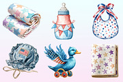 4th of July Blue Baby Nursery, a Graphic by CitraGraphics (Thumbnail 3 of 4)