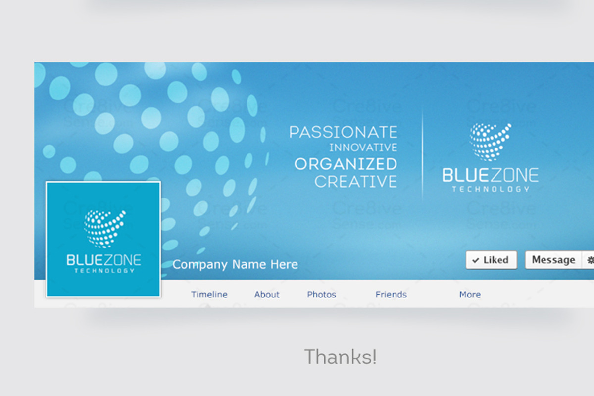 BlueZoneTechnology, a Branding & Logo Template by Cre8iveSense (Photo 5 of 5)