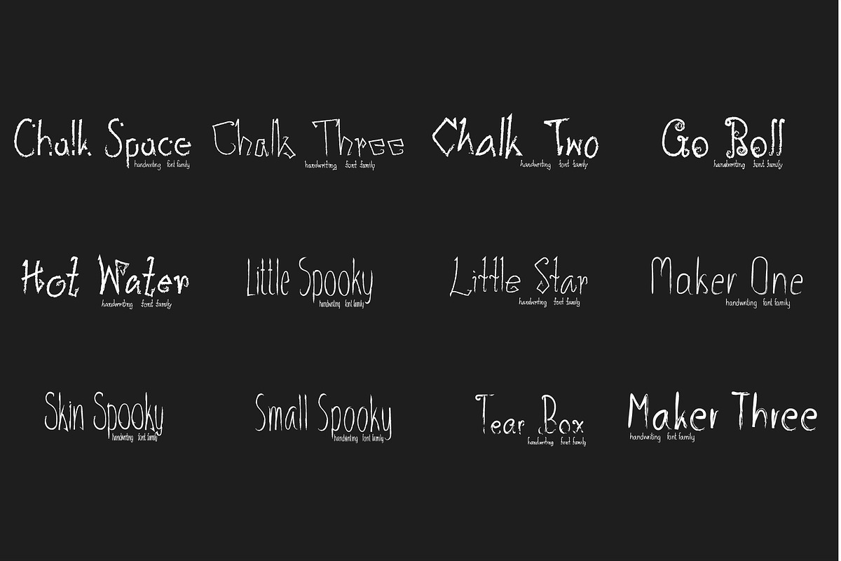Handwritten Font Bundle preview 4