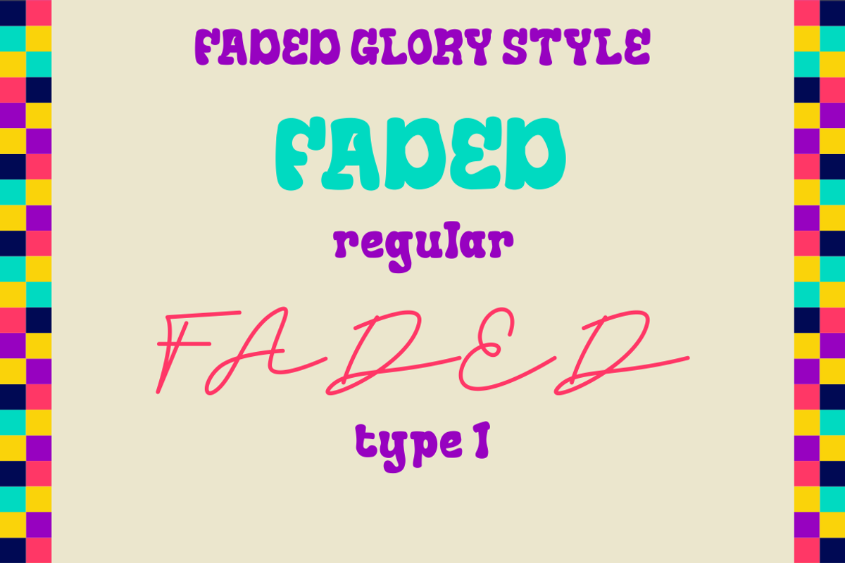 Faded Glory - Duo Retro  Font, a Font by PutraCetol Studio (Photo 7 of 11)