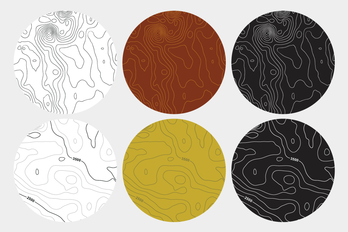 Mendoza Topographic Maps, a Pattern Graphic by Hello Mart (Photo 4 of 7)