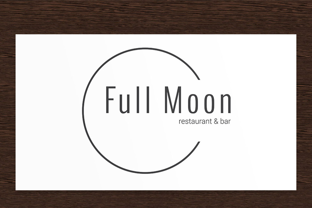 Full Moon Restaurant Logo - PSD, a Branding & Logo Template by Studio 365 Designs