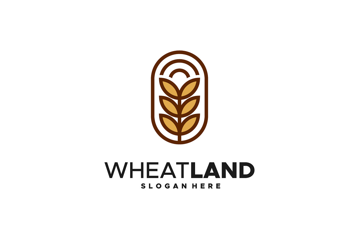 Set of Grain wheat field logo, a Branding & Logo Template by Lucky Creative (Photo 5 of 5)