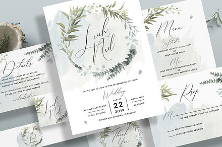 Foliage Wedding Invitation
