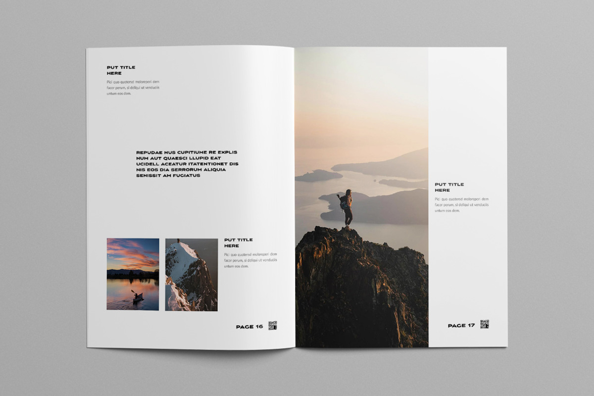 Photo Book Layout | Canva, a Brochure Template by Pixelpick (Photo 9 of 11)