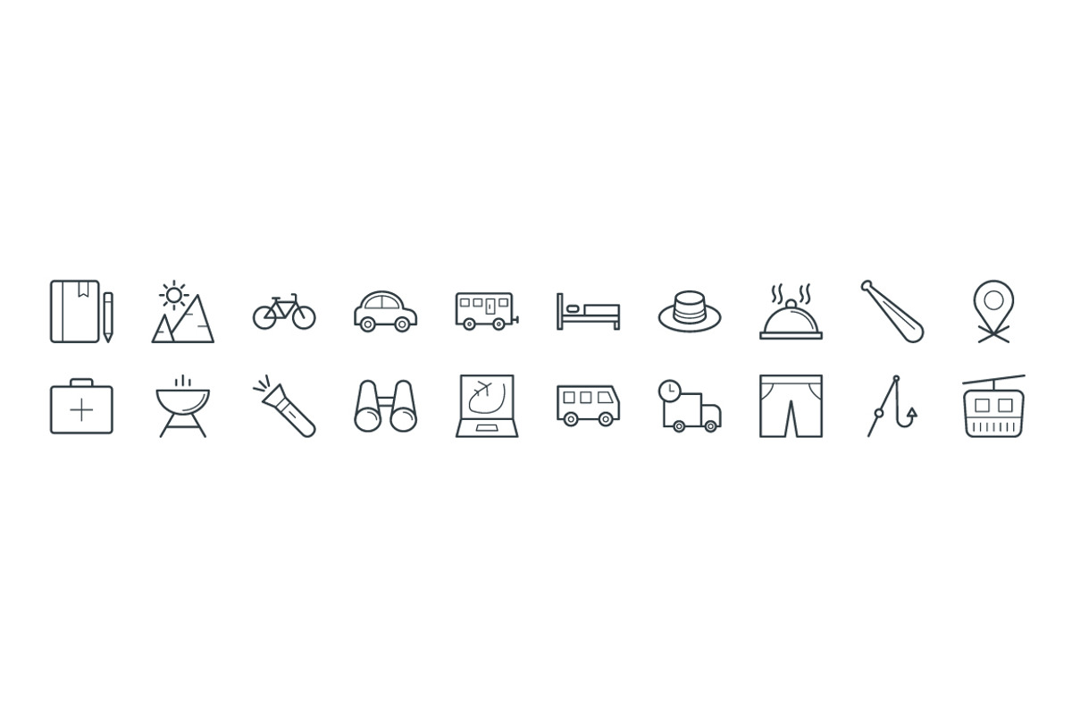 75+ Travel Vector Icons, an Outline Icon by Vectors Market (Photo 3 of 3)
