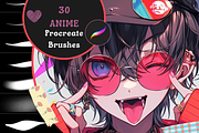Procreate Anime Essentials, a Brush Add-On by nikiartcorner (Thumbnail 1 of 11)