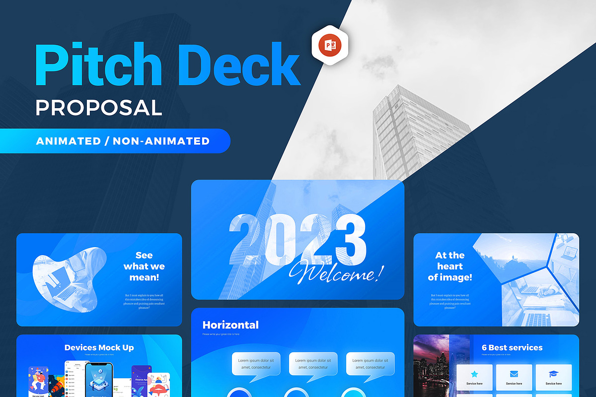 Pitch Deck Proposal PowerPoint, a Presentation Template by Presentation Templates (Photo 1 of 8)
