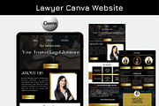 lawyer kanding page Canva, a Landing Page Template by Amiraliya (Thumbnail 1 of 8)