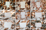 Christmas Card Mockup Bundle, a Product Mockup by TatiMockup (Thumbnail 4 of 8)