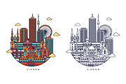 Europ famous cities, an Illustration by LisaKolbasa (Thumbnail 7 of 9)