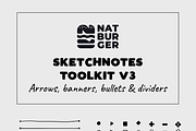 Hand drawn arrows, bullets, banners+, a Decorative Illustration by NatBurger (Thumbnail 2 of 2)