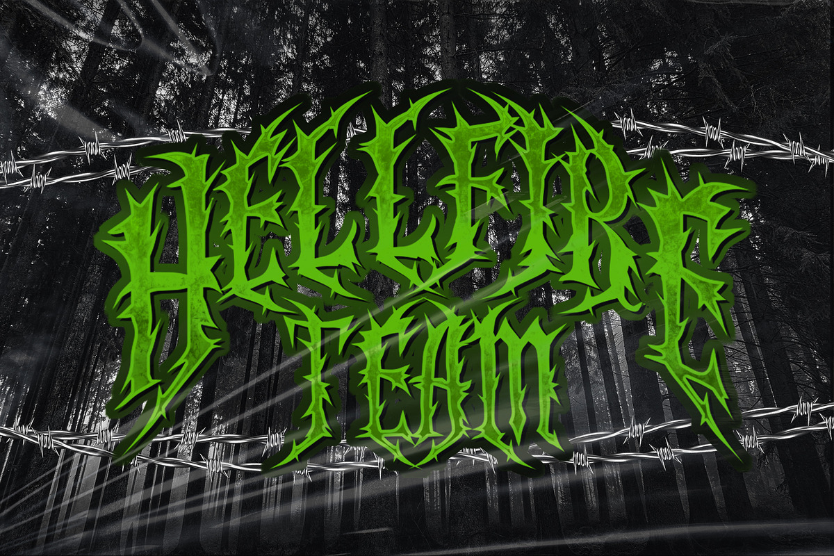GHOOST Horror Metal Font, a Blackletter Font by dansdesign (Photo 7 of 8)