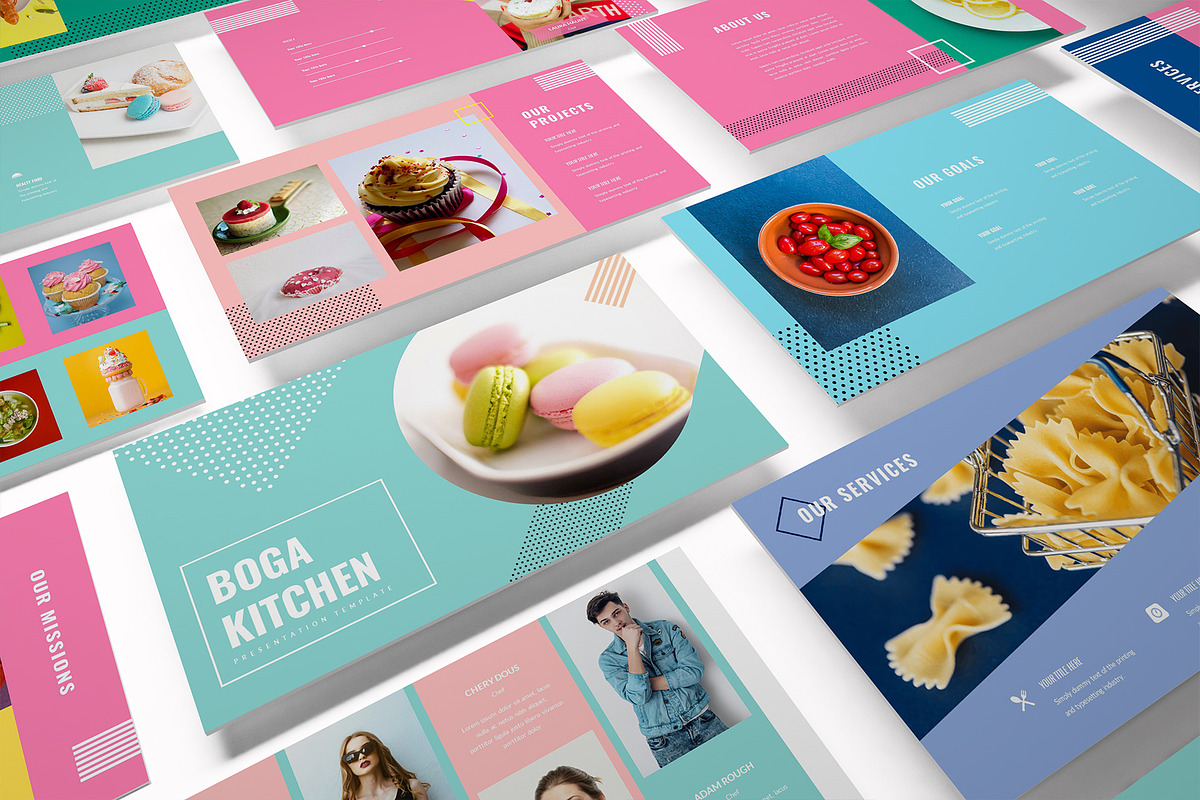 Boga Kitchen Google Slides Template, a Presentation Template by Incools Stokie (Photo 1 of 9)