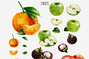 Watercolor Fruits And Vegetables, an Object Graphic by ConceptCafe (Thumbnail 4 of 7)