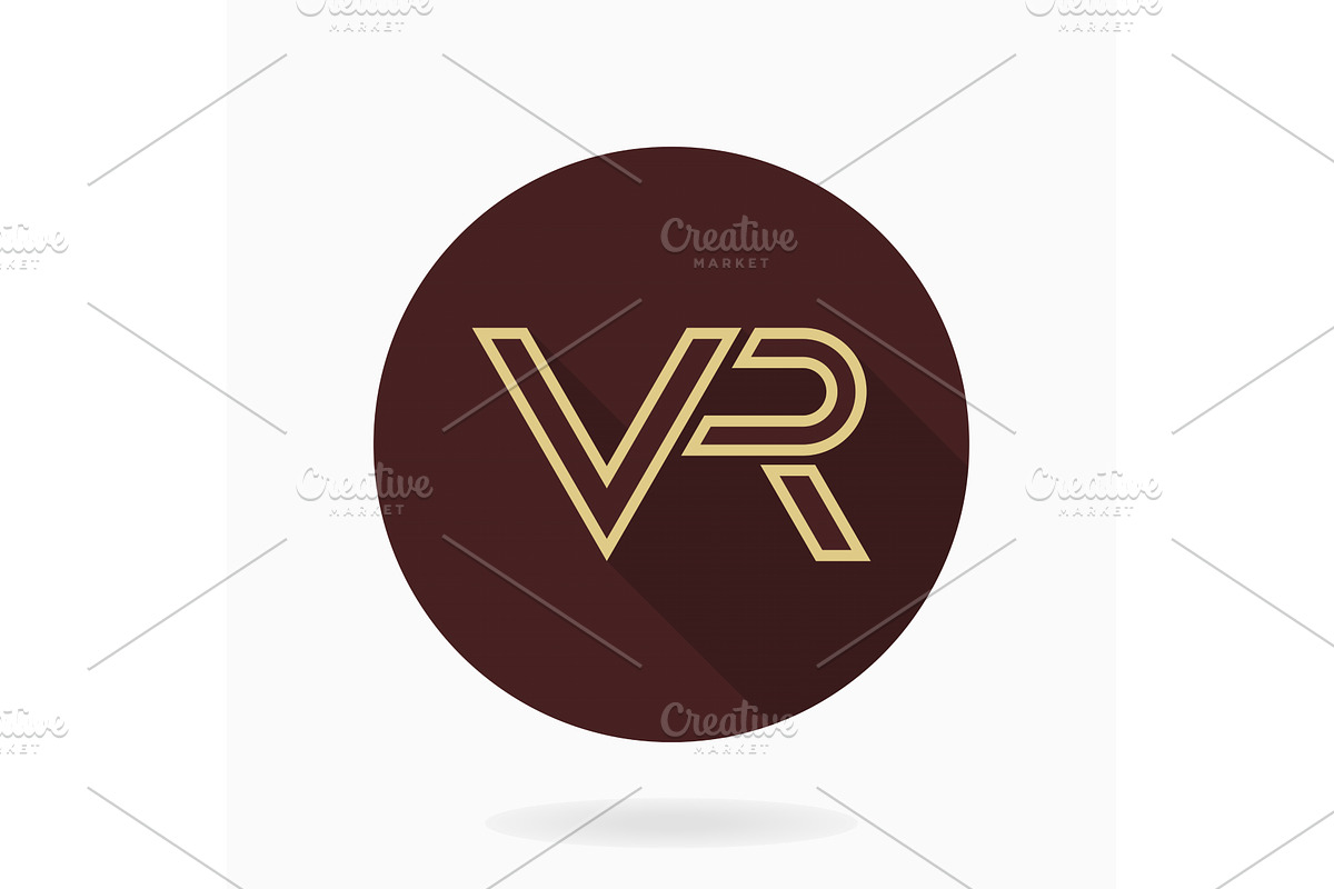Fine Flat Icon With VR Logo, a Duotone Icon by FineArtStudio (Photo 1 of 3)