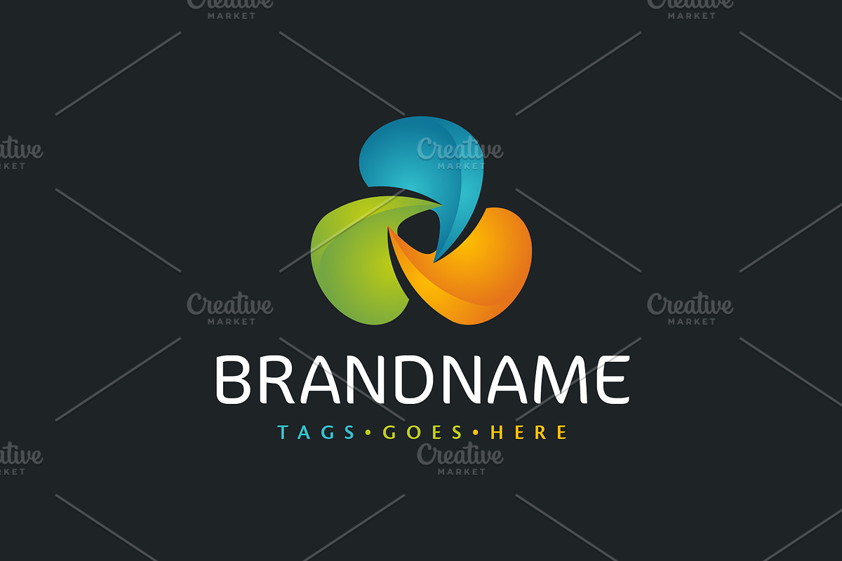 Triple Speech Bubble Custom Logo, a Branding & Logo Template by ARTE MIGUEL (Photo 2 of 3)