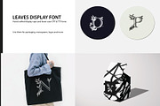 Leaves Display Cap Font, a Font by CC CREATIVE CO (Thumbnail 3 of 4)
