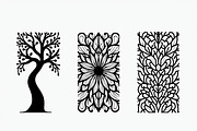 Decorative Tree Floral Tile Set, a Decorative Illustration by Artivon (Thumbnail 5 of 5)