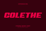 Colethe Strong Bold Sans Font, a Sans Serif Font by Artiveko (Thumbnail 1 of 8)