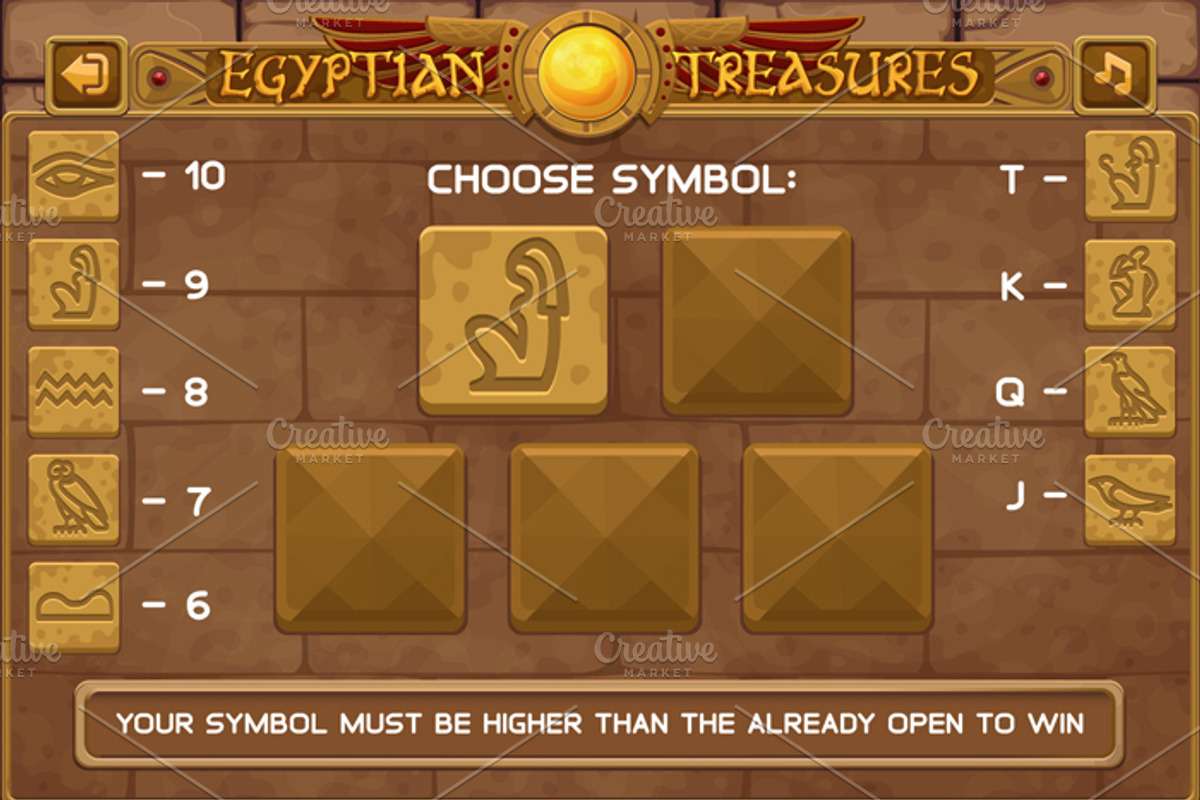 Egyptian treasures slots game, an Illustration by Saranai Store (Photo 5 of 11)