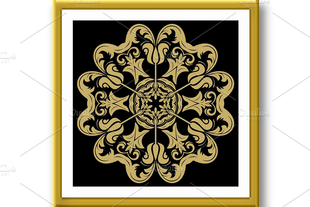 Damask Vector Pattern. Orient, a Decorative Illustration by FineArtStudio (Photo 2 of 3)