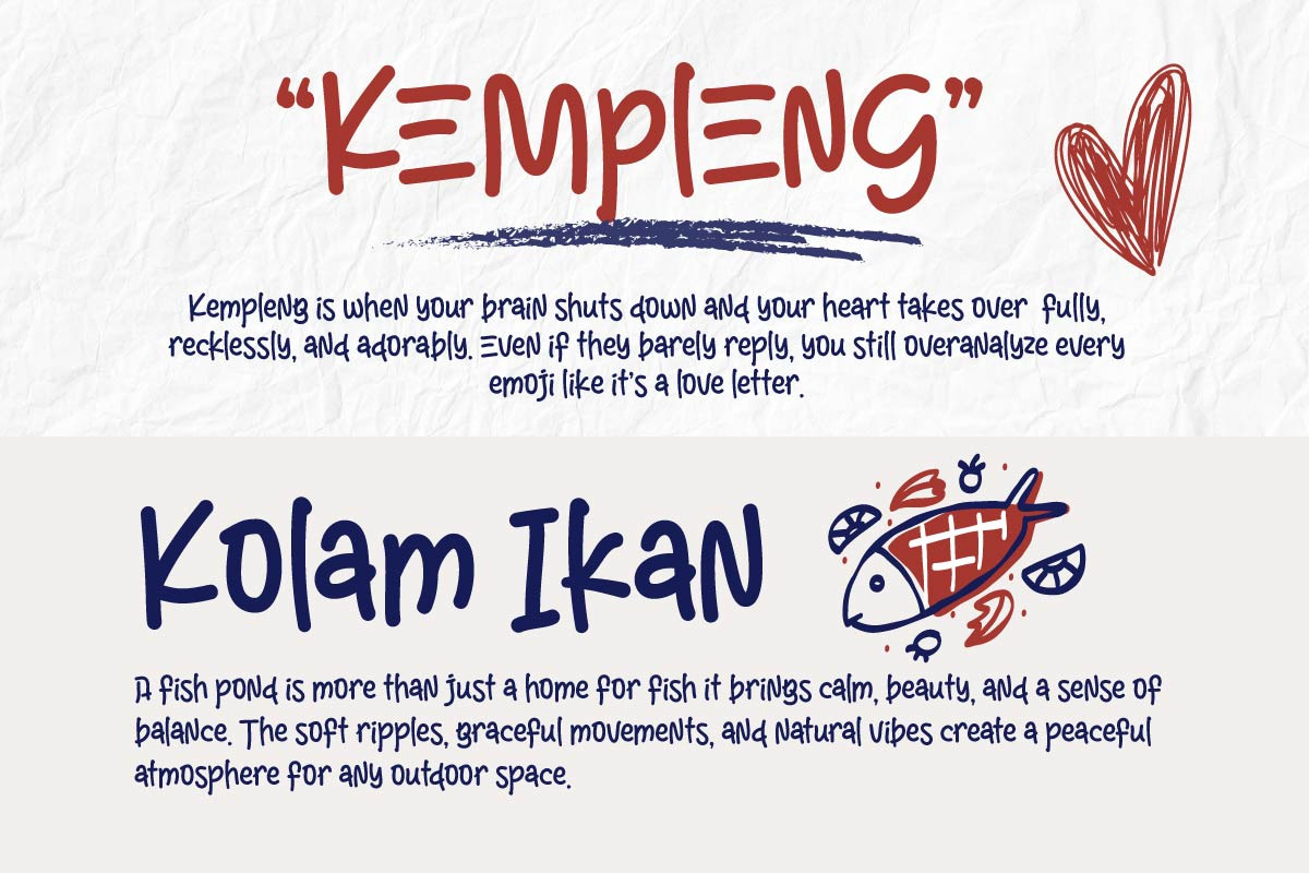 Bathal Nyalon - Handwritten Font, a Handwritten Font by trabaskriya (Photo 8 of 9)