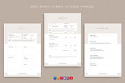 Brief-Estimation-Invoice-Letterhead, a Stationery Template by artisanHR (Thumbnail 1 of 9)