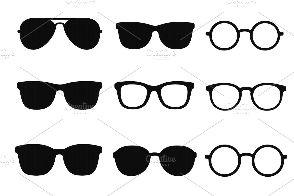 Various styles of sunglasses and, an Object Illustration by ZinetroN