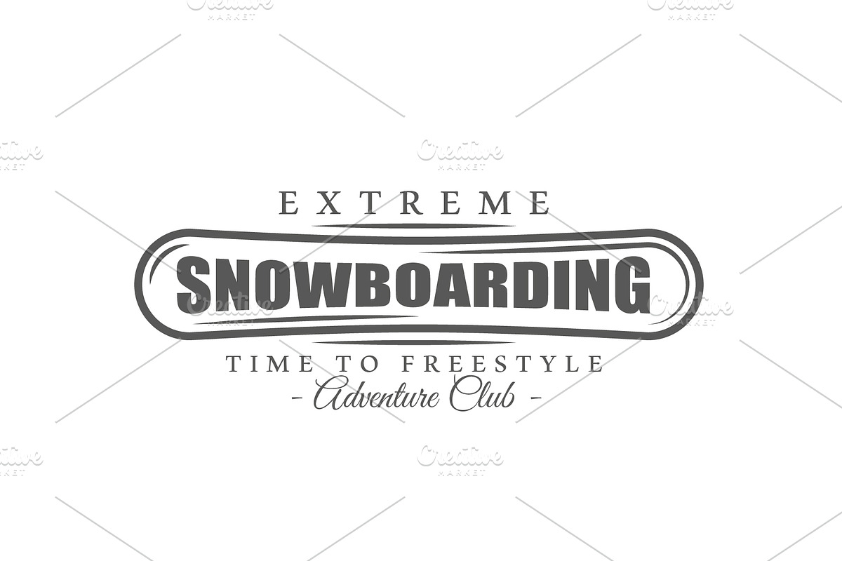 18 Snowboarding Logos Templates, a Branding & Logo Template by Art Design (Photo 21 of 26)