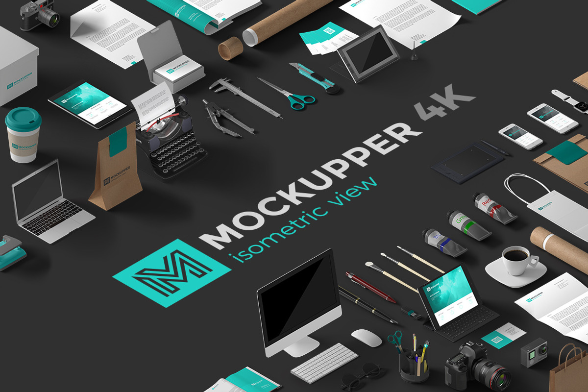 Mockupper Scene Generator Isometric, a Packaging Mockup by Sentavio (Photo 1 of 8)