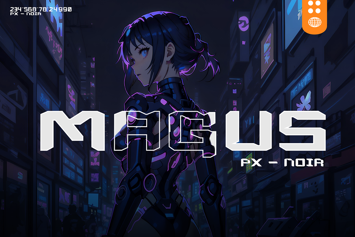 Gozen | Futuristic-Mecha Typeface, a Symbol Font by Mofr 24 (Photo 2 of 12)