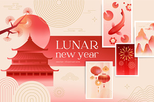 Lunar / Chinese New Year Collection, a Graphic by Marish
