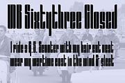MB Sixtythree, a Font by Ben Burford Fonts (Thumbnail 3 of 3)