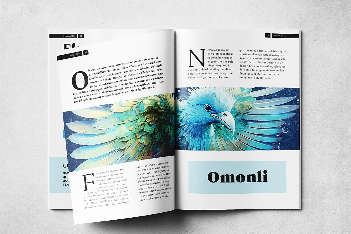 Clean Magazine Print Layout Template, a Magazine Template by Grkic Creative (Photo 13 of 13)