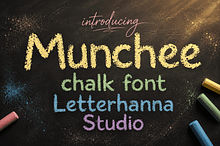 Munchee Playful Chalk Textured Font