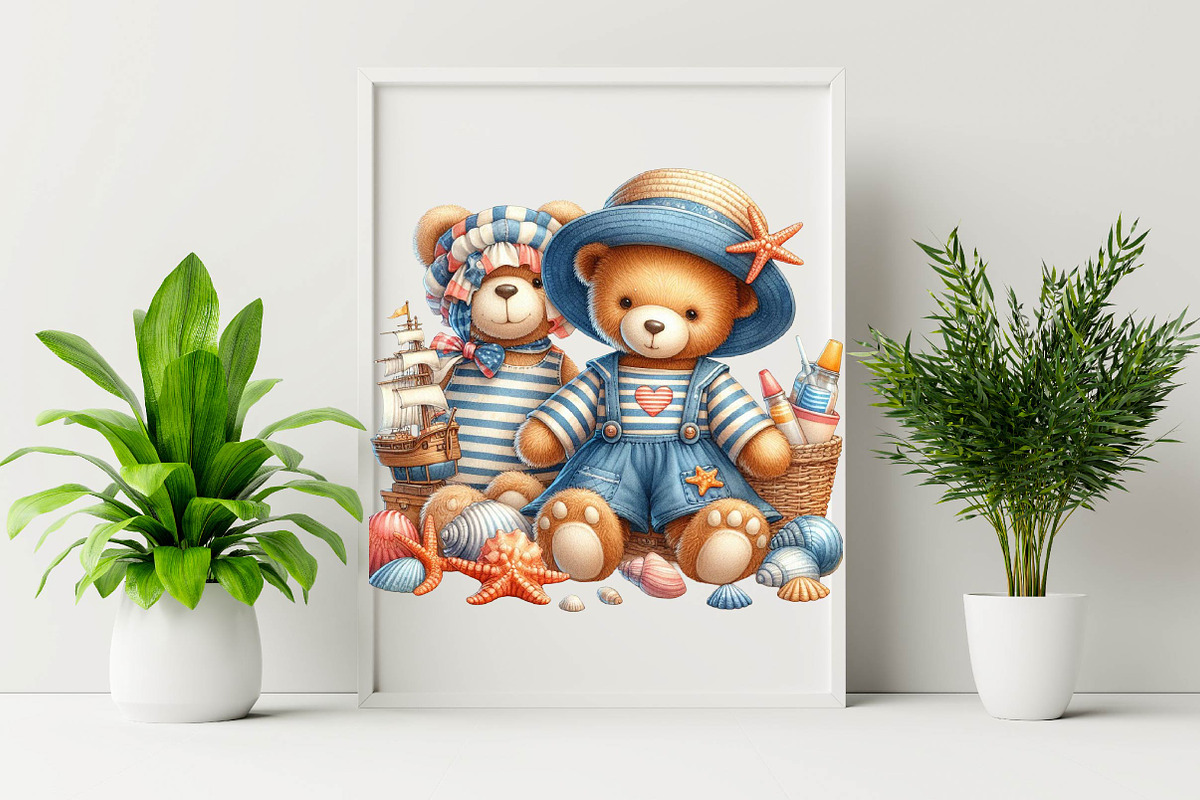 Patchwork Girl and Teddy Bear Clipar, an Illustration by SVGArt (Photo 4 of 8)