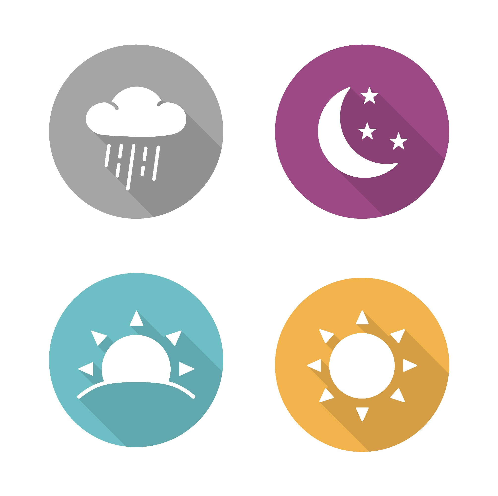 Times of day icons. Vector, an Icon by IMG Visuals