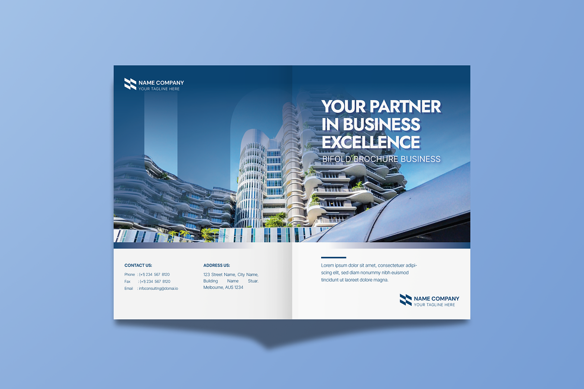 Business Strategy Bifold Brochure, a Brochure Template by MMPixelCraft (Photo 3 of 4)