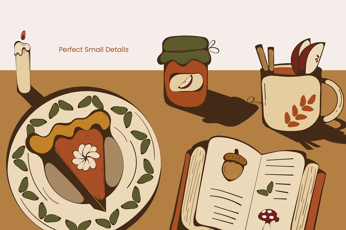 Cozy Cottagecore Fall Illustration, a Seasonal Illustration by Invisual Studio (Photo 5 of 10)