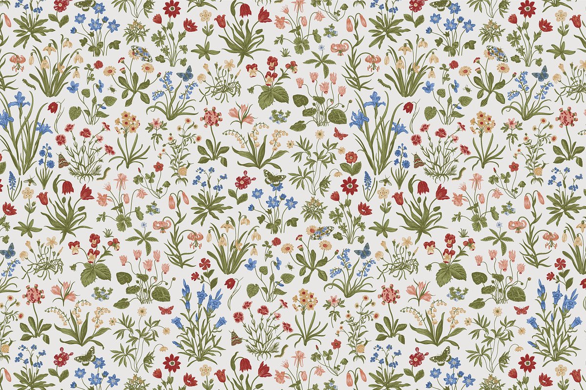 Mille-fleurs. Happy Easter, a Decorative Illustration by olga.korneeva (Photo 10 of 15)