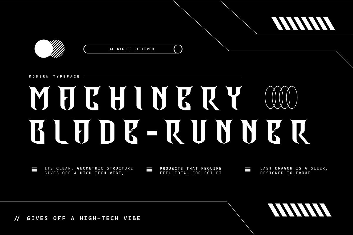 VB Sortina - Futuristic Display Font, a Sans Serif Font by VALIANTBROTHA (Photo 9 of 11)