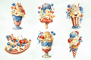 Whimsical Patriotic Ice-Cream, a Seasonal Illustration by Creative Art (Thumbnail 5 of 8)