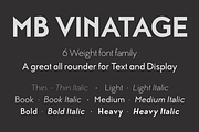MB Vinatage, a Sans Serif Font by Ben Burford Fonts (Thumbnail 1 of 4)