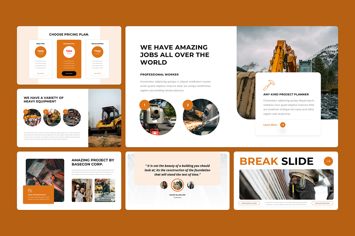 Construction Company Profile, a Presentation Template by YossyOneStd (Photo 6 of 6)