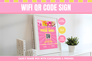 WiFi QR Code Sign, a Poster Template by SunshineStudioBoutique (Thumbnail 1 of 9)