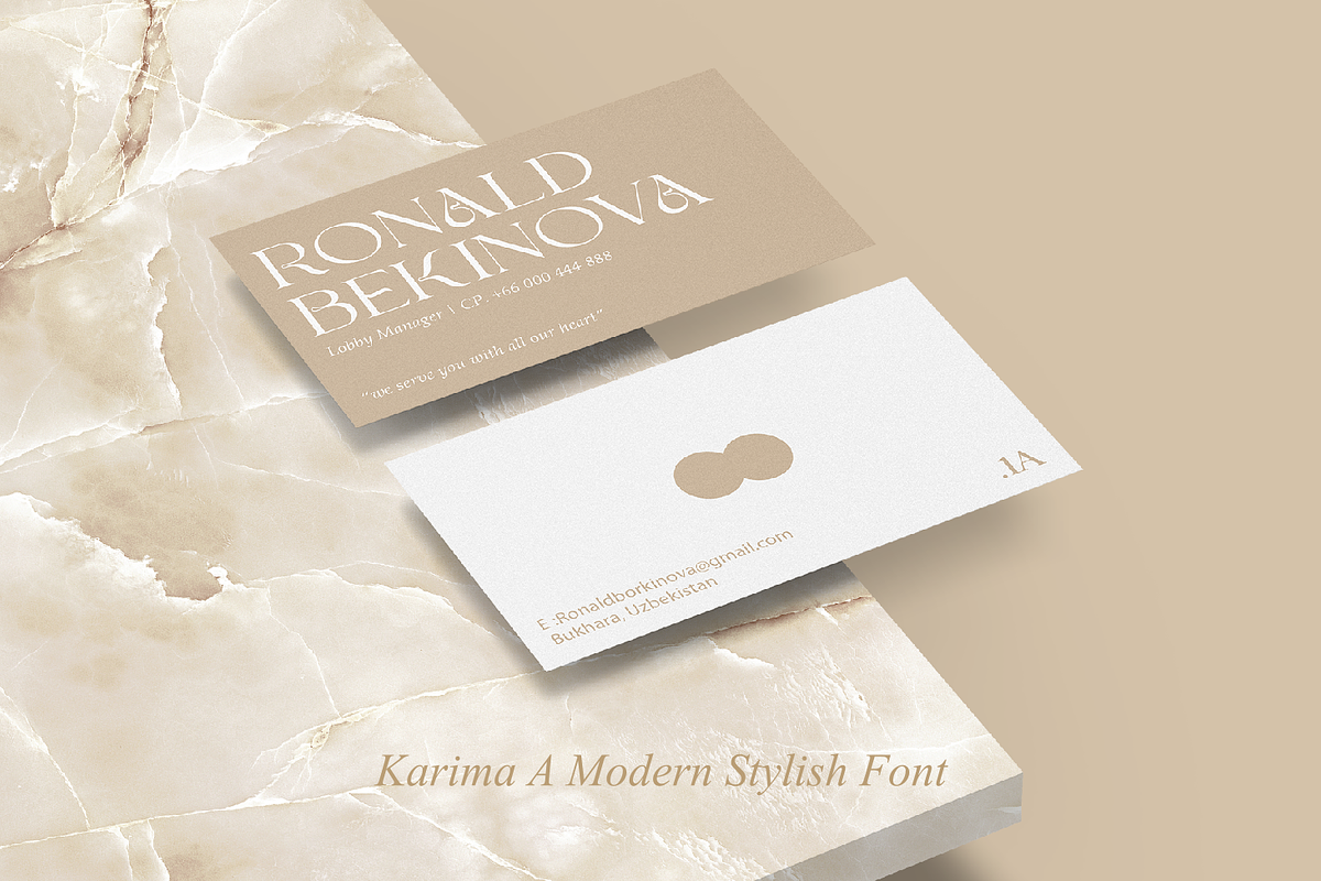 Karima A Modern Stylist Font, a Serif Font by zeenesia (Photo 17 of 20)