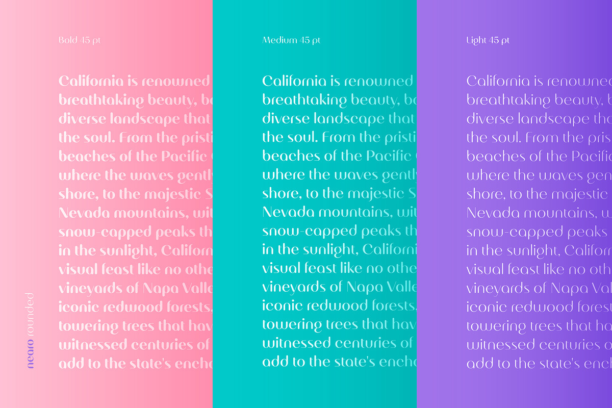 Nearo Rounded, a Sans Serif Font by Digitype Studio (Photo 3 of 10)