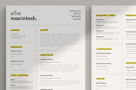Designer Resume Template Canva, a Resume Template by frommakertomaker